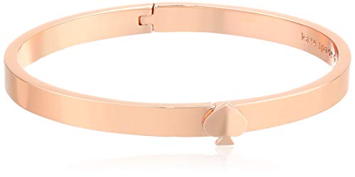 Kate Spade New York Heritage Spade Thin Metal Spade Button Bangle Rose Gold One Size