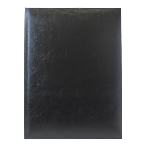 山櫻 証書フォルダー A4用 二つ折り VP 黒 1冊 / レザー調 賞状 認定証 契約書 ファイル 00823007-0001