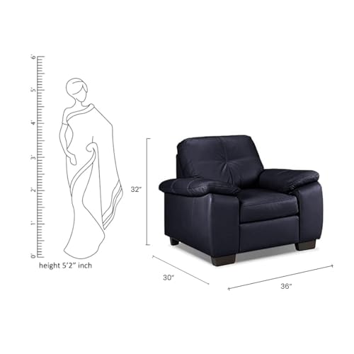Image of Torque Antos 1 Seater Leatherette Sofa-Black | Modern Designs Sofa 1 Seater Chair | Premium Leatherette 1-Person Sofas Couches for Living Room Office Setting