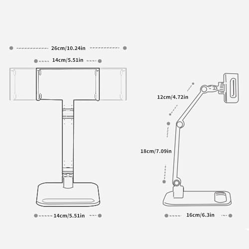 Support de moniteur portable réglable et rotatif à 360 pour écran