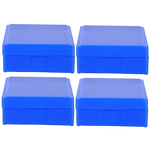 SOLUSTRE 2sets Slide Storage Case Microscope Slide Case Holder Abs Plastic Lab Boxes 2pcs*2 Color