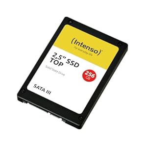 Intenso Interne 2,5" SSD SATA III Top, 256 GB, 550 MB/Sekunden, Schwarz