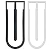 NIDONE Koffiecapsule Houder Muur Mount U-vormige koffie Pod Rack voor 24 Capsules 2 stks White Black
