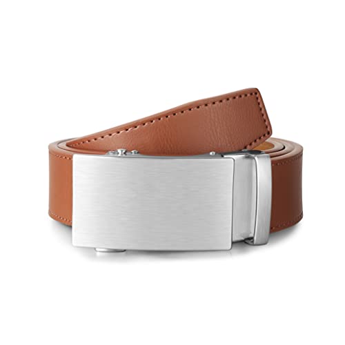 35mm Dress Genuine Leather Men’s Ratchet Belt Adjustable Golf Pants Casual Gift.2