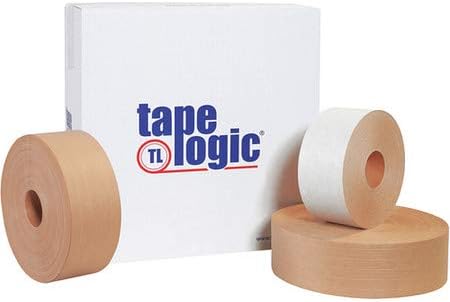 Cinta activada por agua reforzada Kraft #7500 de 3" x 900'