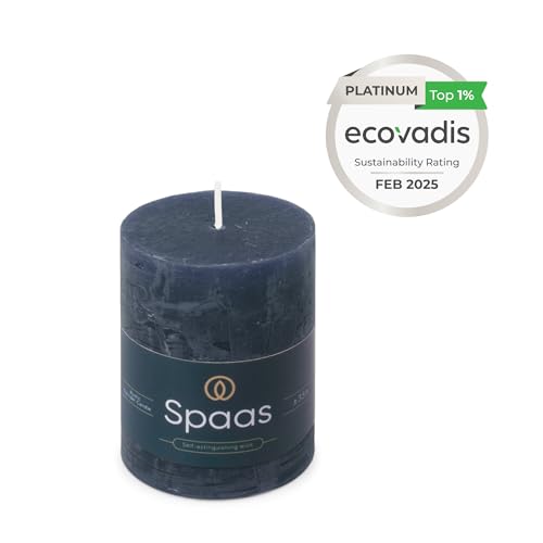 Spaas Rustikale Stumpenkerze 70/95 mm 35St. - dunkelblau