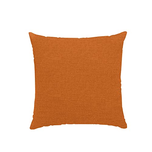 chilly pilley Dekokissen mit Füllung Gartenkissen für Gartenmöbel Sofakissen Dekoratives Garten Kissen Elegante Outdoorkissen Outdoor Lounge 4er Set Orange Cover