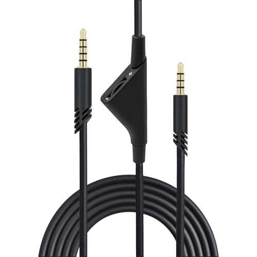 Mcbazel Ersatz-Audio-Aux-Kabel mit Lautstärkeregler für Astro A10/A30/A40 Headset PS5/PS4/Xbox One/Serie S/X/PC/Smartphone über eine 3,5-mm-Buchse - 2m