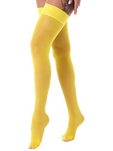 Women's Anti-Skid Sheer Silk Thigh High Stockings Shimmery Transparent Stay Up Pantyhose Tights2