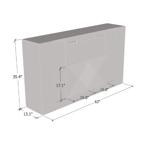 Meble Furniture Diuna Wh-Ef Fireplace Sideboard #TOP1