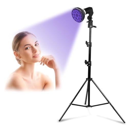 Tanning Lamp for Home Use with Adjustable Stand Purple Light for Indoor