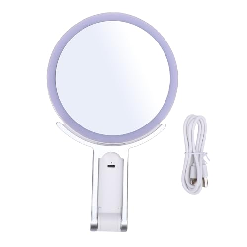 Espejo de aumento 30X con luz recargable de doble cara en ABS 6