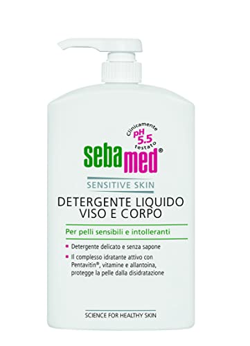 Sebamed Detergente Liquido Viso e Corpo, per Pelli Sensibili e Intolleranti, pH 5.5, 1000ml