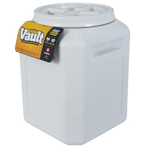 Vittles Vault Traditional Pet Food Storage Container For Dog Kibbles/Bird Seed/Oatmeal/Rice/Flour/Cereal, BPA Free Plastic, Sealed Airtight For Cat Food, Up To 50 lb, Made in USA, With Scoop, Gray - Image 5