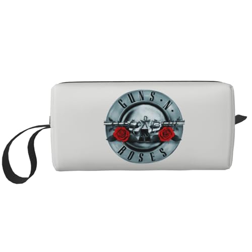 ガンズアンドローゼズ 収納袋 化粧品収納 化粧品袋 化粧品ケース 筆箱 文具収納 旅行用収納袋 化粧ブラシ収納 大容量 ジッパートラベルバッグ 多機能 小型 ポータブル 旅行