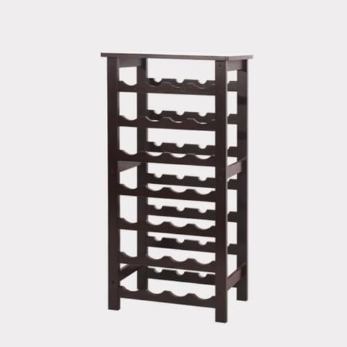Soporte para botellas de vino de bambú de 7 niveles miniatura 1