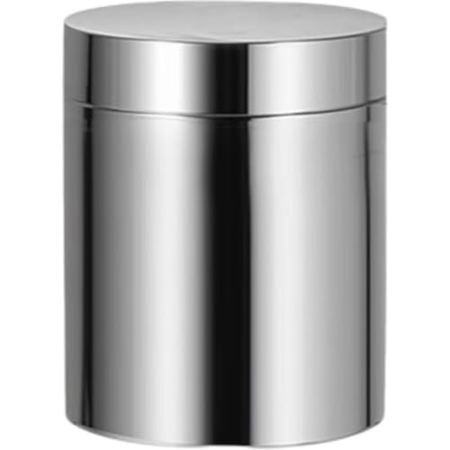 Eculcki 茶筒 ステンレスお茶缶 密封缶 保存容器 ヒートラベル缶厚ポータブルステンレススチールお手入れが簡単旅行や持ち運びが簡単コーヒー豆茶葉スナックキッチン非常に実用的 お菓子、砂糖、香料に適用 (L)