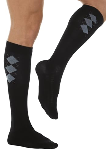 RelaxSan 820B (Blauw, 4) 18-22 mmHg unisex katoenen steunkousen met masserende zool