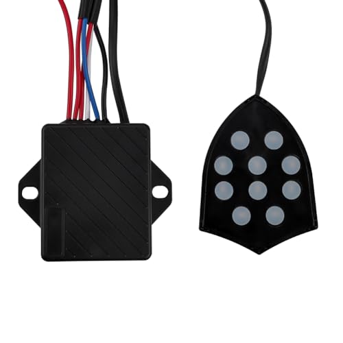 Bocina electrónica de 12V y controlador musical de 10 sonidos para coche 2