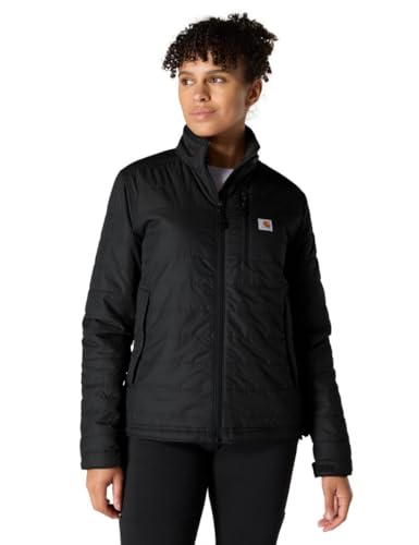 Carhartt Damen Rain Defender® leichte, isolierte Jacke, Schwarz, L