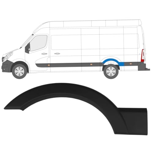 Moulure latérale arrière gauche Renault Master protection antichoc