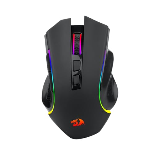 Mouse Gamer Redragon Griffin Pro RGB Preto PAW3212 4800DPI M602P-KS