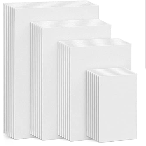 Leinwand 5 stücke ultradünne malerei Board Leere weiße leinwand paneele für öl&acryl Lack ölgemälde Board Kunst liefert 977 (Color : 30mmx40mm 5pcs)