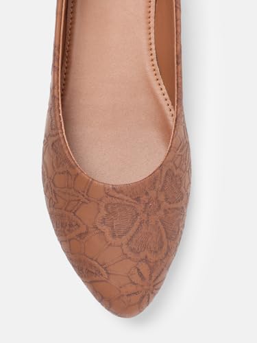 Image of Marc Loire Women's Slip-On Flat Ballerina Shoes for Casual Wear, Party and Formal Occasions