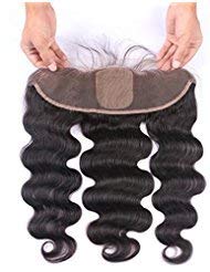 SHANELL Hair Silk Base Frontal Closure Ear to Ear With Baby Hair Body Wave 13x4" Virgin Human Hair Top Closure Natural Black Color 10 Inch