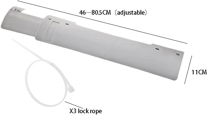 Guide d'air mural rétractable pour climatiseur à clipser sans perçage - 2