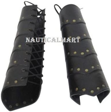 NauticalMart Leather Arm Guards Medieval