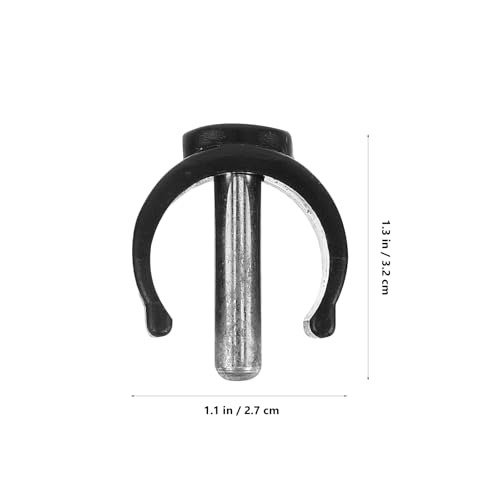 SEWOART 4pcs C-Shape Crutch Holder Adjustable Walking Cane Accessories with Plastic for Secure Fixation for Wheelchair and Walking Stick Replacement - Thumbnail 2