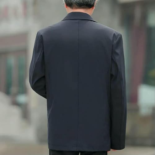 Men Casual Business Lapel Windbreak Jackets Spring Business Casual Coat3