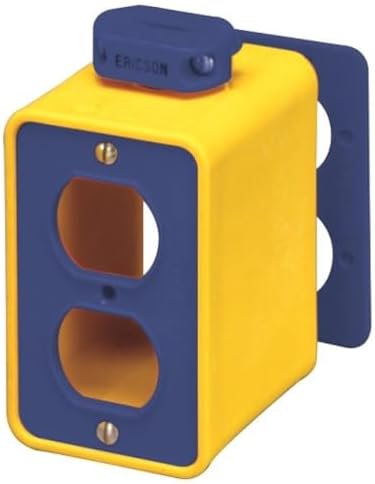 ERICSON 6000 Portable Yllw 2-Gang Outlet Box,Standar image 2