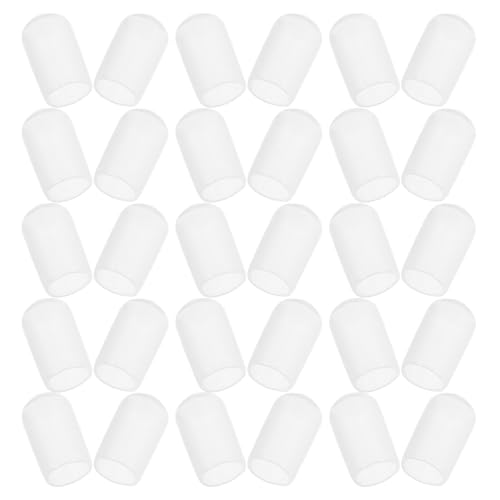 Tapas de silicona ULTECHNOVO con sellado hermético para boquillas de aerógrafo blanco de modelismo