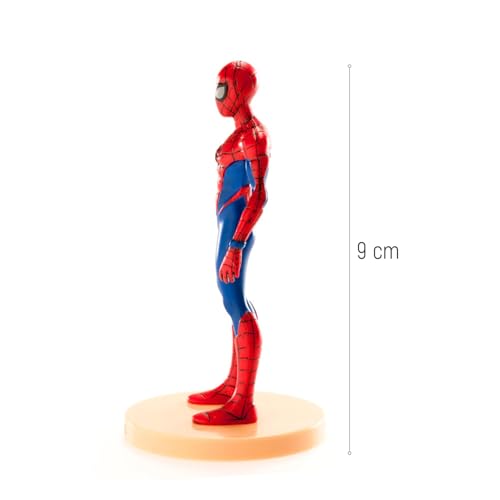 Dekora - Tortendeko Geburtstag Cake Topper | Torten Deko Geburtstag Spiderman Figur für Torte - Torten Zubehör aus PVC, 9 cm