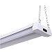 LED Shop Light - 40W, 5000K, Linkable, Frosted Lens, 4100LM, Replaces 4 Foot Fluorescent, Garage Shoplight Ceiling Fixture, Pull Cord Chain, Plug In