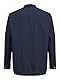 Jack & Jones Herren Einfarbiges Plus Size Hemd Basic Übergrößen Langarm Shirt Uni Business JJEOXFORD, Navy Blazer/Fit:Plus Size, 3XL Große Größen