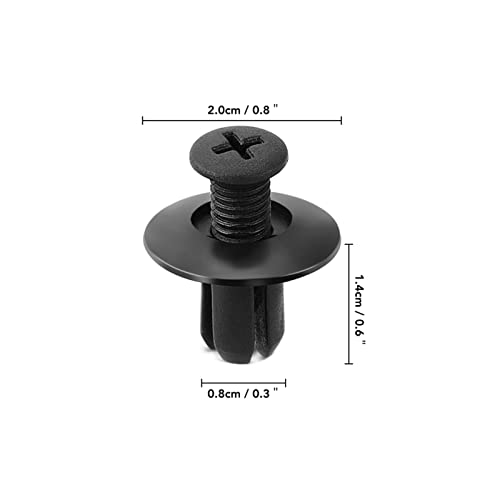 Rivet de retenue 8mm à broche expansible pour fixation stable auto E39 E92 - 4