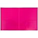 JAM Paper Heavy Duty Plastic Two Pocket Presentation Folders - Fuchsia Pink - 108/pack