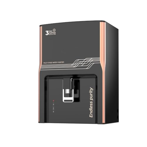 Image of Aqua Ultra RO UV Copper Water Purifier | RO+UV+copper+Alkaline | 7 Stage | 10Liter (Black)