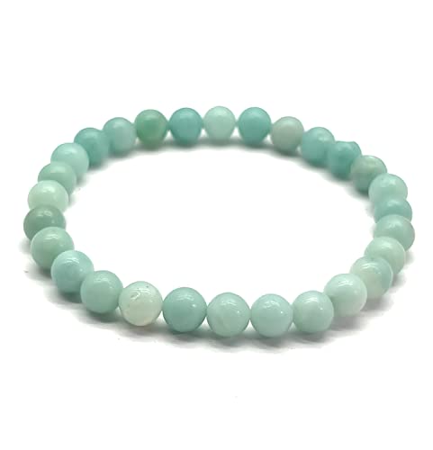 Bracelet en amazonite et calcédoine pour la méditation et la sérénité
