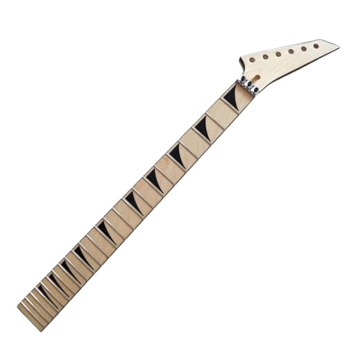 Manche de guitare 24 frettes 25.5" avec touche en érable et incrustations fines