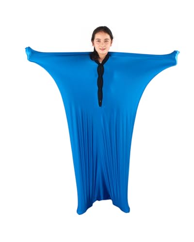 TOPARCHERY Sensory Sox Body Socks - Full-Body Wrap to Relieve Stress for Individuals with Autism - Deep Pressure Simulation Body(Large 56x27 Blue)