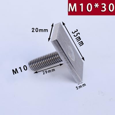 1PCS T Type Screw Rectangle Welding Screws Square Head Bolts M8 M10 - (Size: M8x29mm)