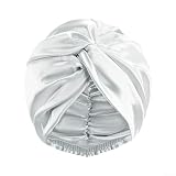 Cuffia da notte in poliestere premium per capelli ricci grande per premium
