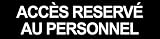 ACCES RESERVE AU PERSONNEL NOIR - 15x3.5cm - Autocollant(sticker)