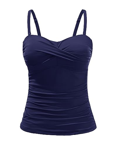 Holipick Tankini-Top für Damen, gedrehte Vorderseite,...