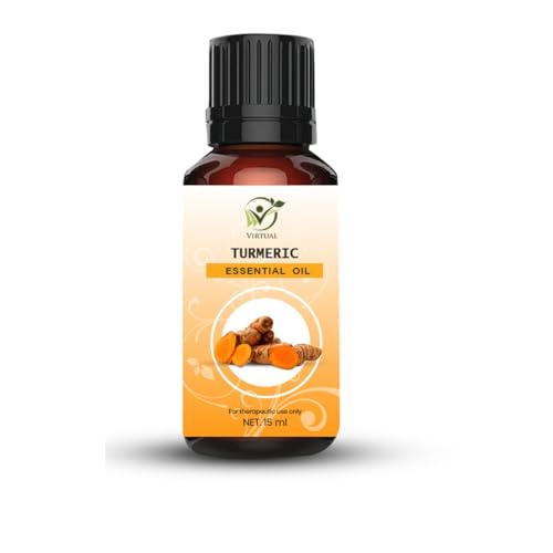 Image of VIRTUAL Turmeric Essential Oil 15ml Pure Aromatherapy Essential Oil for Diffuser Massage Spa Relaxation Home Fragrance and Wellness