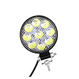 Alta potencia: foco LED para tractor, fabricado con carcasa de aleación de aluminio y lente de PC de transmisión avanzada a prueba de golpes, fácil de resistir y rayones, luz de conducción suv, foco LED